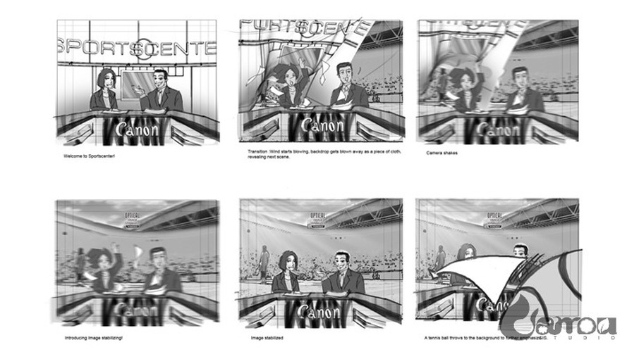 Original Camou Studio Storyboarding artwork 10